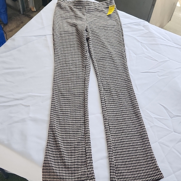Full TILT Black and Brown Houndstooth Pants - Picture 1 of 5